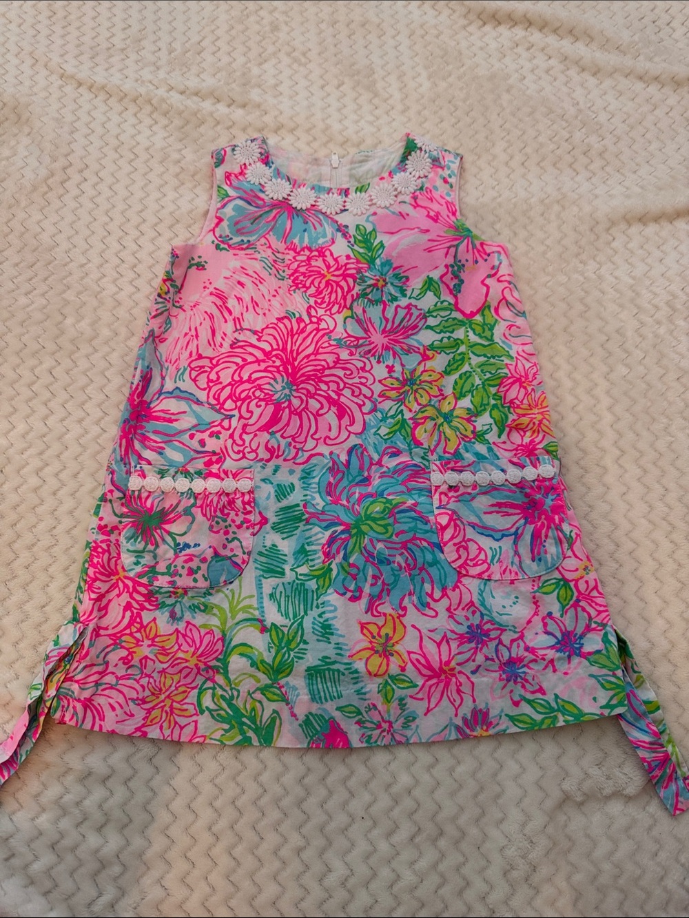 Lilly Pulitzer Pink Floral Sleeveless Shift Dress